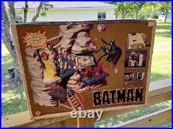 1989 Toybiz Batman Batcave Vintage Toy Play Set Bruce Wayne Manor Extra Pcs