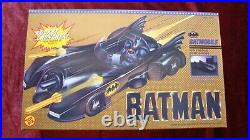 1989 Vintage Toy Biz Batmobile Rocket Launcher with Batman, Robin Figurines