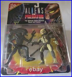 1993 Vintage Kenner Aliens vs Predator Deluxe Action Figure Set Factory Sealed