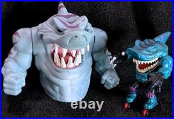 1994 Streex. Hand Shark Puppet & Metallic. Vintage Street Sharks Mattel