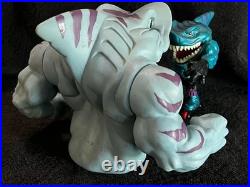 1994 Streex. Hand Shark Puppet & Metallic. Vintage Street Sharks Mattel