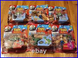 1995 Vintage Disney Toy Story Think Way Figure Lot Of 6 Sealed Woody, buzz, rex