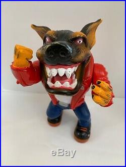 1996 Street Wise Muscle Mutt Gutter Figure Toy Rare Vintage Red Jacket Mean Dog