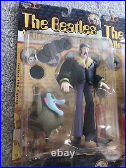 1999 McFarlane The Beatles Yellow Submarine Set Of 4 SEALED Figures Vtg NOS