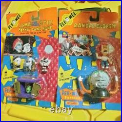 2 Vintage Pee Wee Playhouse 1988 Matchbox Figurines Randy & Globey And Jambi