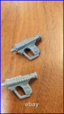 2 Vintage Star Wars Biker Scouts. Lili Ledy Short Mask No Repros Complete