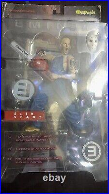 2001 Eminem Slim Shady Action Figure Toy Art Asylum Chainsaw Mask Vintage In box