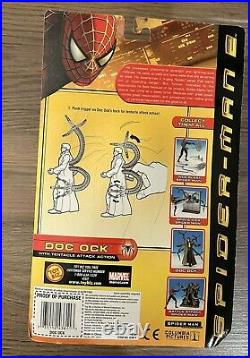 2004 Spiderman 2 Doc Ock Figure with Tentacle Attack New Vintage Toy Biz