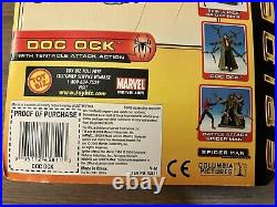 2004 Spiderman 2 Doc Ock Figure with Tentacle Attack New Vintage Toy Biz