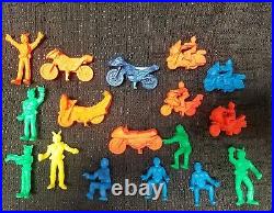 21 Vintage Japanese KAMEN RIDER keshi toy Japan MIP rubber figures Mased Rider