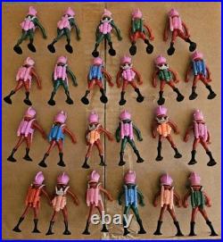 23 Vintage 1970s Hong Kong Space Astronaut Figures 2 Backpack Types Color Varies