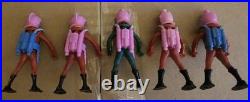 23 Vintage 1970s Hong Kong Space Astronaut Figures 2 Backpack Types Color Varies