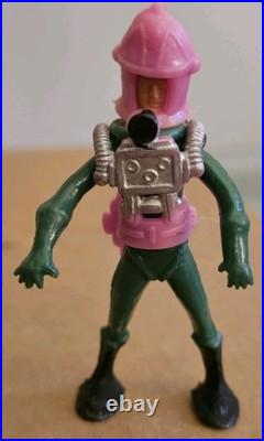 23 Vintage 1970s Hong Kong Space Astronaut Figures 2 Backpack Types Color Varies