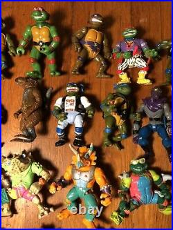 27 Vtg 80s 90s ninja turtles figure Toy lot Rare TMNT Figures