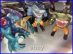 3 Lot Vintage Street Sharks Hammerhead Jab Action Figure Toy Vintage 1990s Wise