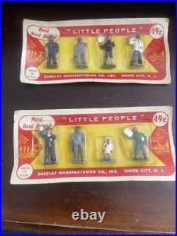 3 Sets Vtg Barclay Lead Figures in Original Package MOC Winter, Little People