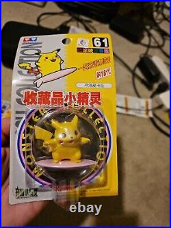 3 x Brand New Rare Pikachu & Raichu 90s Vintage Pokemon Figure TOMY Toy