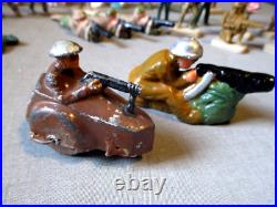 32-vintage Lead Metal Toy Soldier Figures-ww1 Ww2-composition Barclay Manoil Lot 32-vintage Lead Metal Toy Soldier Figures-ww1 Ww2-composition Barclay Manoil Lot