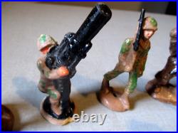32-vintage Lead Metal Toy Soldier Figures-ww1 Ww2-composition Barclay Manoil Lot 32-vintage Lead Metal Toy Soldier Figures-ww1 Ww2-composition Barclay Manoil Lot