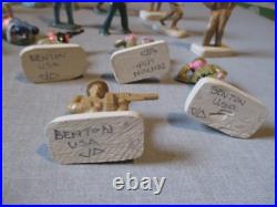 32-vintage Lead Metal Toy Soldier Figures-ww1 Ww2-composition Barclay Manoil Lot