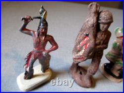 32-vintage Lead Metal Toy Soldier Figures-ww1 Ww2-composition Barclay Manoil Lot