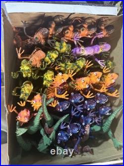 (36) Vintage Ugly Wuggly Wugglies Monster Dinosaur Toy Figure Lot New Case