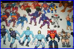 39 Vintage 1980s Mattel MOTU He-Man Action Figures & Accessories Toy LOT