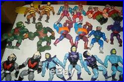 39 Vintage 1980s Mattel MOTU He-Man Action Figures & Accessories Toy LOT