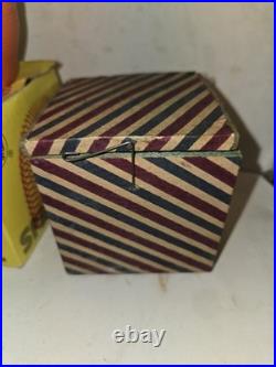 4 Toys, 1920s Wood Pulp Jack In The Box Germany, Stevens Gyroscope, Springer Slinky
