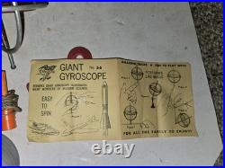 4 Toys, 1920s Wood Pulp Jack In The Box Germany, Stevens Gyroscope, Springer Slinky