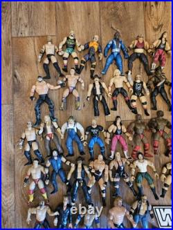 45 WRESTLING Figure Lot Mattell Jakks Vintage Modern toy wrestler
