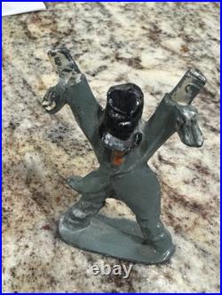 5 Vtg Metal Figures Farmer, Marine, Scarecrow, 2 Solders 5 Vtg Metal Figures Farmer, Marine, Scarecrow, 2 Solders