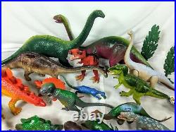 51 Vintage Toy Dinosaur Mixed Lot Larami Imperial Diemer Russ Impro Toy Major
