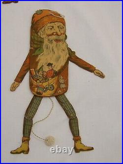 6 Santa Claus jumping jack made by Oehmigke & Riemschneider Germany ca 1870