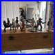 7 vintage cast metal/lead toy figures