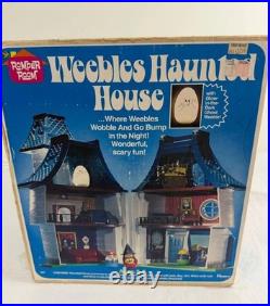 70s Romper Room Weebles Haunted House Complete With Original Box And Figures