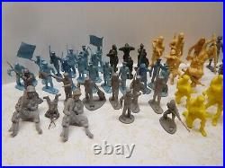 74 Vintage 6 Types of Colored Army/Navy Men Plastic Figures Toys No China