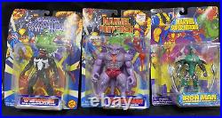 9 Piece Action Figures Marvel Universe Lot Vintage 1990s Toy Biz Venom Iron Man+