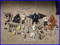 90s 2000s 35+ VINTAGE STAR WARS FIGURINE/TOY LOT RANDOMUSEDOFFERS