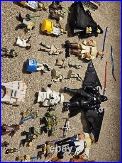 90s 2000s 35+ VINTAGE STAR WARS FIGURINE/TOY LOT RANDOMUSEDOFFERS