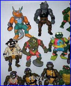 AS-IS VTG Teenage Mutant Ninja Turtles Playmates 24 Figure Lot TMNT READ