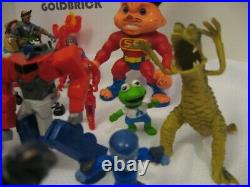 Action figures mixed toy lot Mighty Max Spiderman Teck Deck Dudes Some Vintage