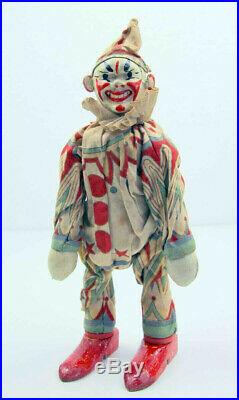 Antique 1910s Schoenhut Humpty Dumpty Circus Wooden figure clowns/rare animals+