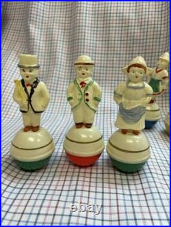 Antique 1930s German Toys Celluloid Roly Poly Character Figures Lot 11 DS02