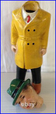 Antique Dick Tracy Ventriloquist Dummy Doll Figure Early 1930s