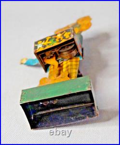 Antique German Kellermann Litho Tin Toy Ballon Man Vendor Seller Organ Grinder