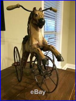 Antique Horse Figure Tricycle