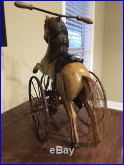 Antique Horse Figure Tricycle