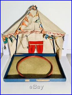 Antique Schoenhut Humpty Dumpty Circus Tent And Many Figures