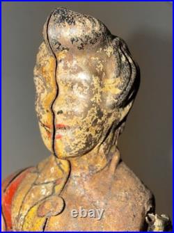 Antique Tin Litho Articulated Soldier Figure Clockwork Toy Parts Repair c1900
